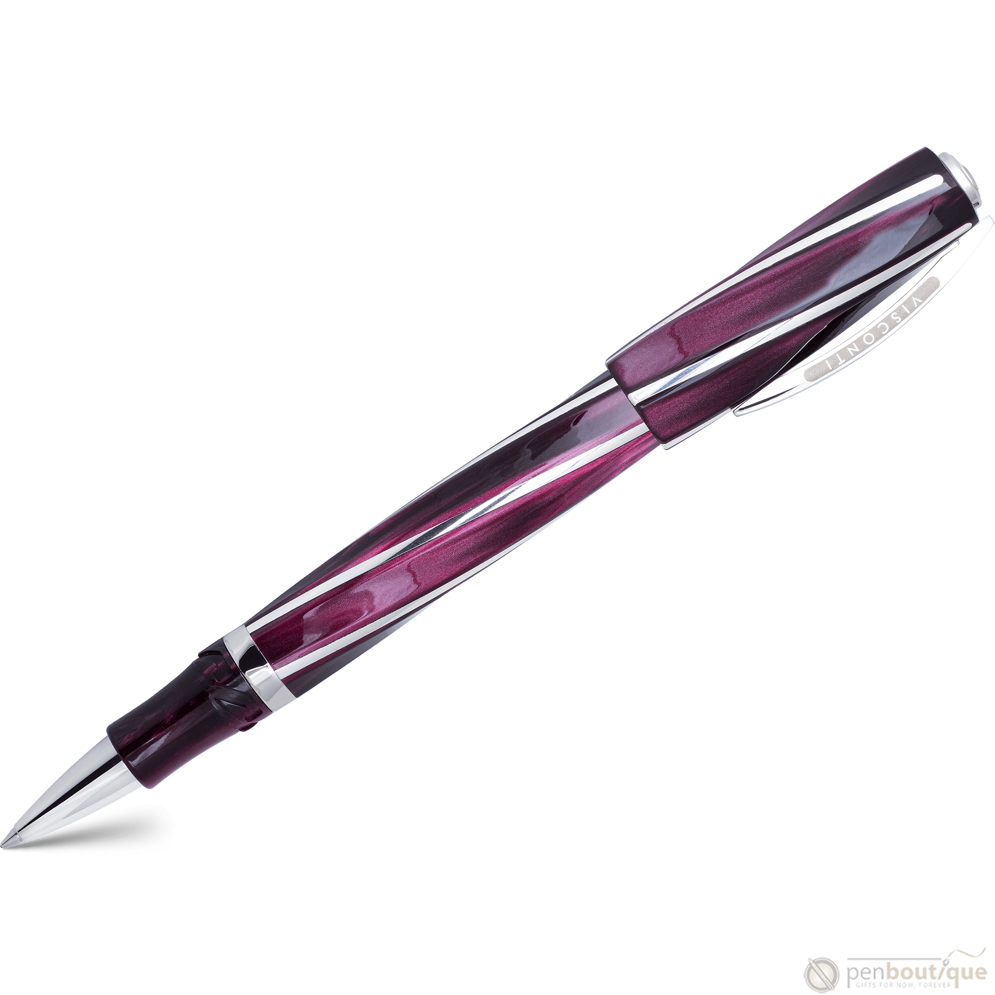 Visconti Divina Rollerball Pen - Elegance Bordeaux (Oversize) - Pen Boutique Ltd