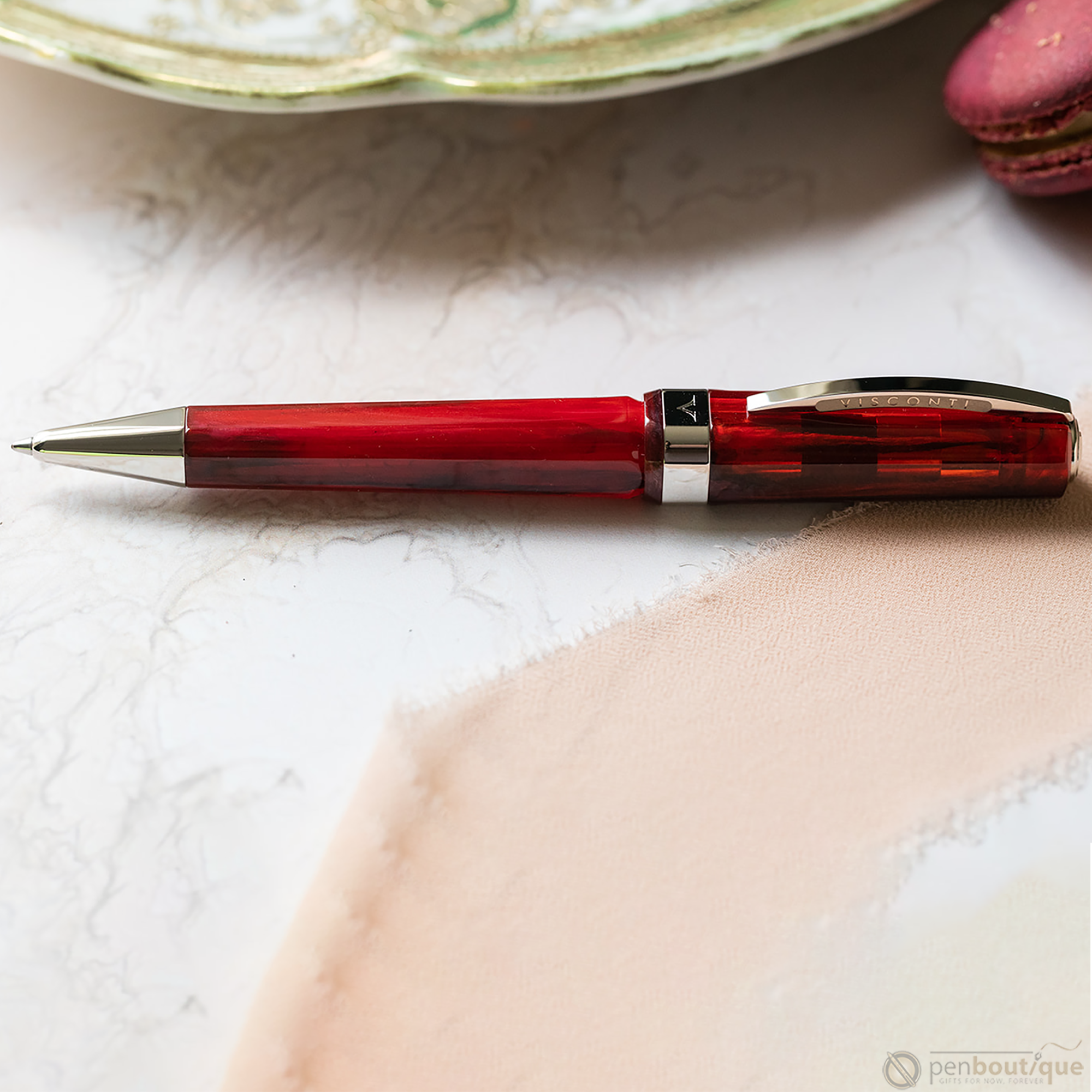 Visconti Opera Demo Carousel Ballpoint Pen - Red Velvet-Pen Boutique Ltd