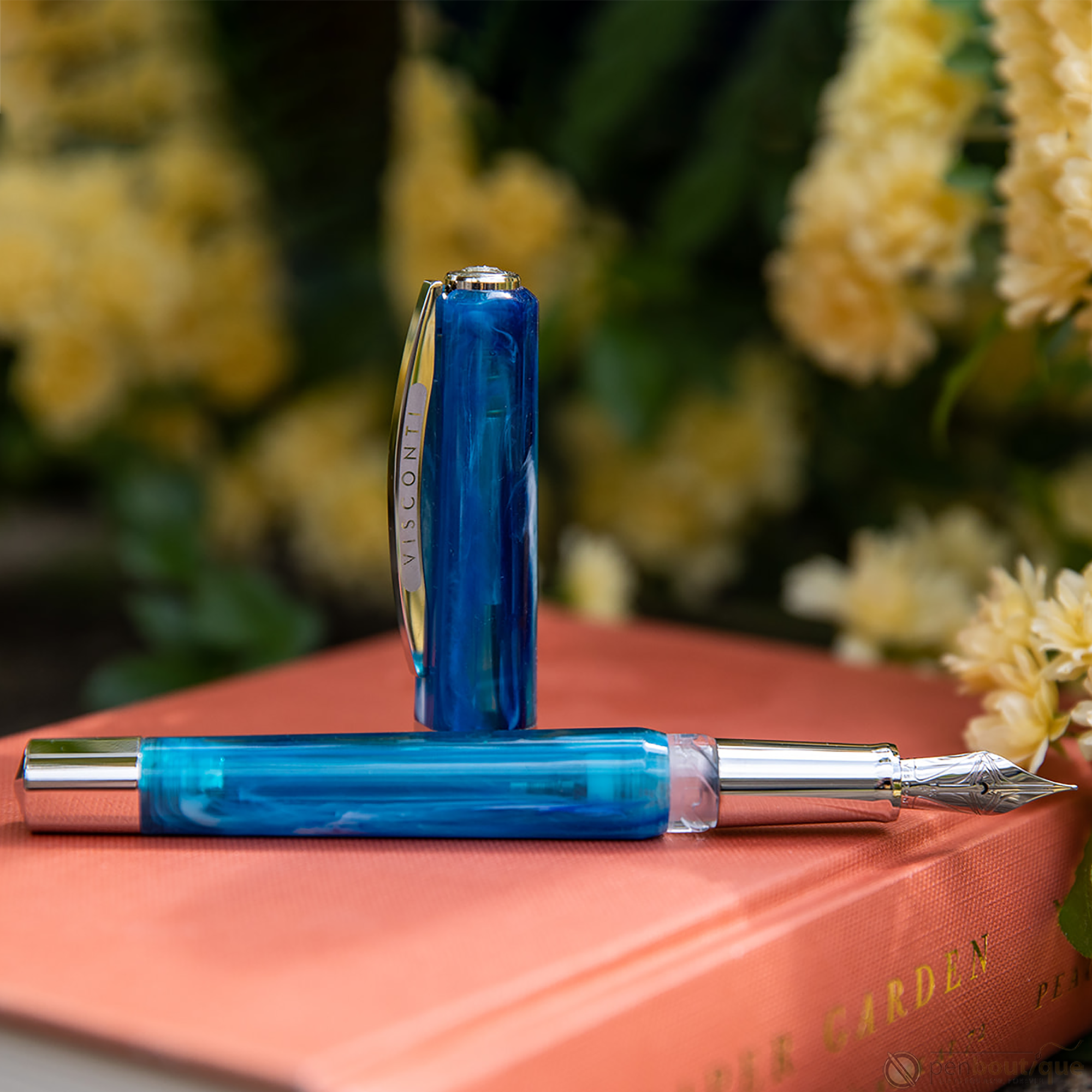 Visconti Opera Demo Carousel Fountain Pen - Blue Cotton Candy-Pen Boutique Ltd