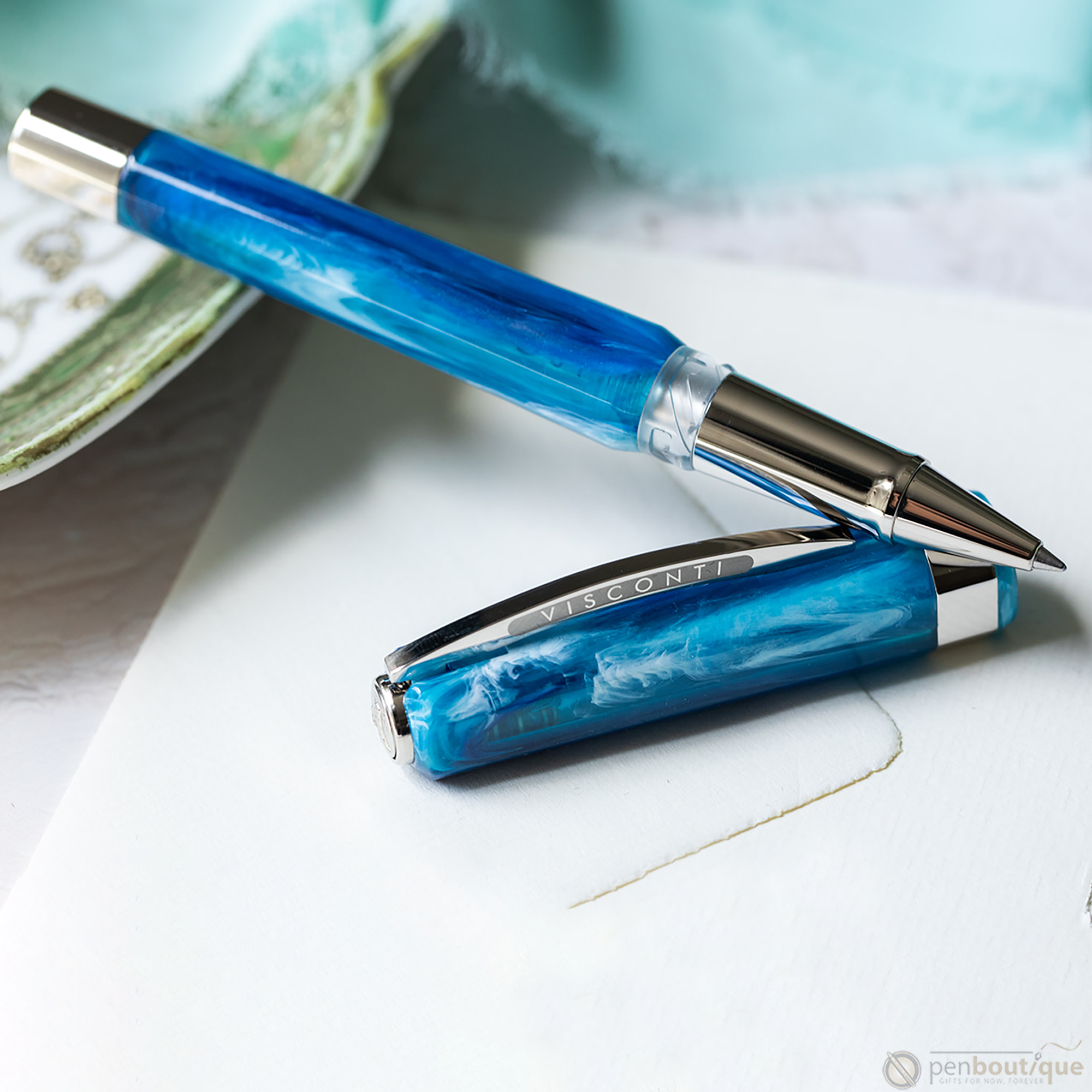 Visconti Opera Demo Carousel Rollerball Pen - Blue Cotton Candy-Pen Boutique Ltd