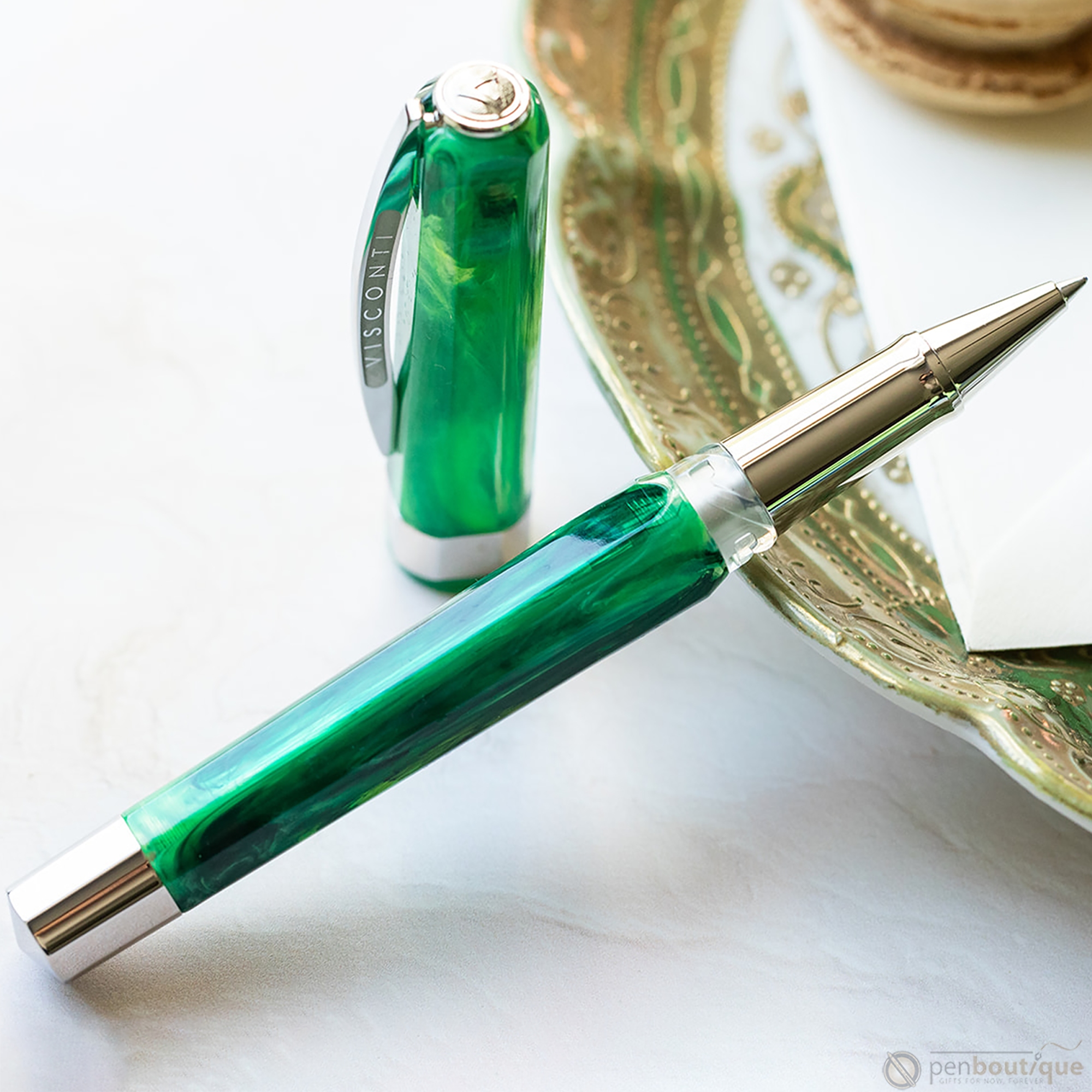 Visconti Opera Demo Carousel Rollerball Pen - Green Mint-Pen Boutique Ltd