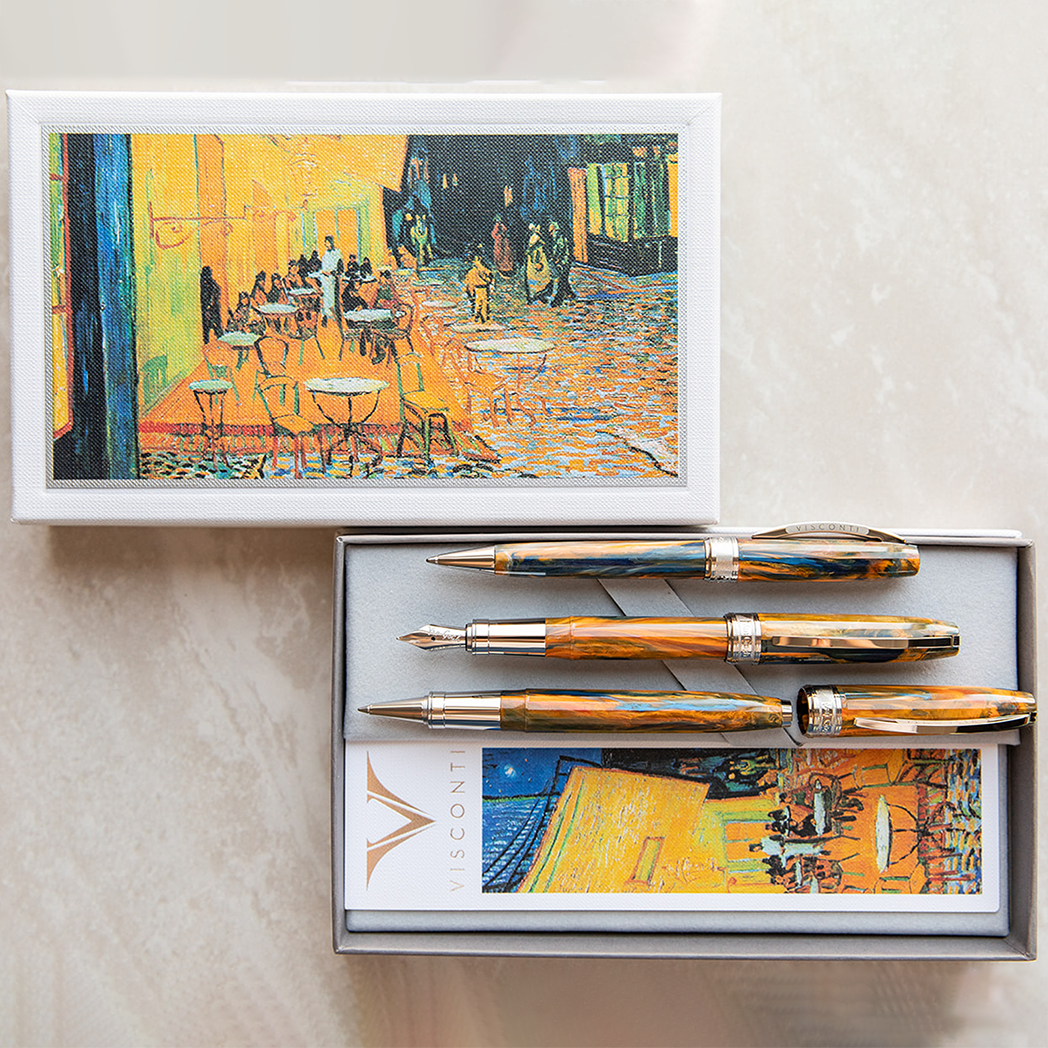 Visconti Van Gogh Rollerball Pen - Café Terrace at Night-Pen Boutique Ltd