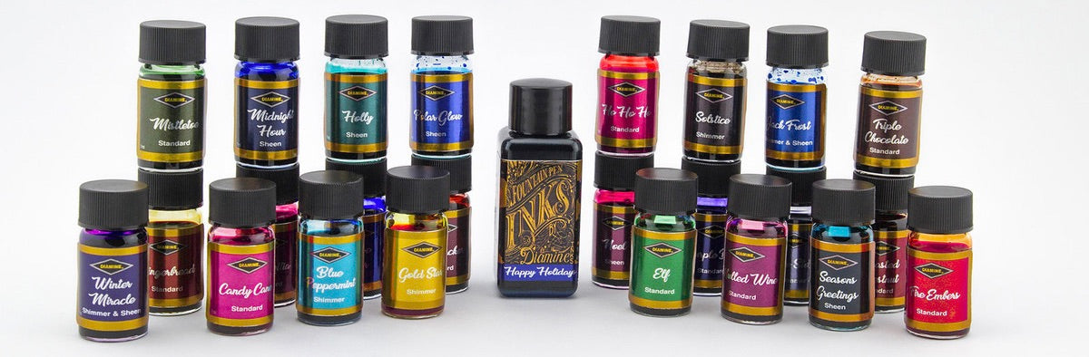 Diamine's Inkvent Line - Perfect for the holidays!