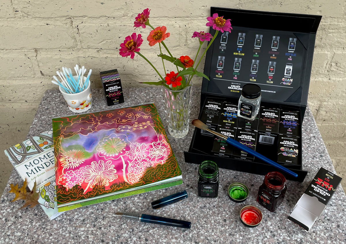 Creative Inks Getting Creative with Monteverde's Color Changing Inks