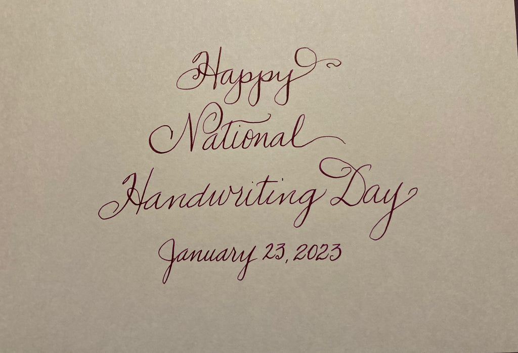 National Handwriting Day - A revist AND contest!