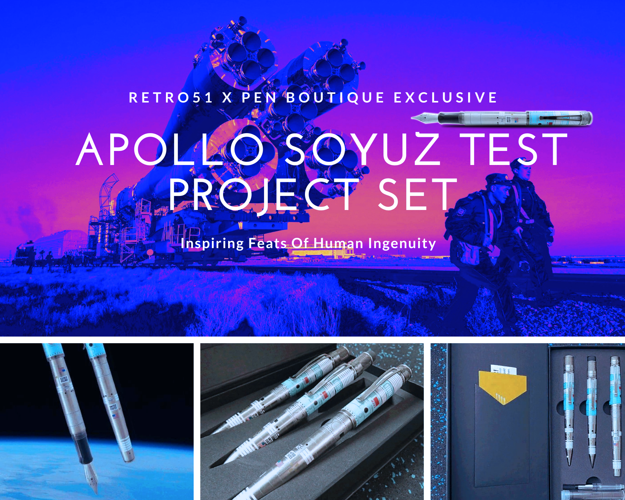 Retro51 x Pen Boutique Exclusive Apollo Soyuz Test Project Set