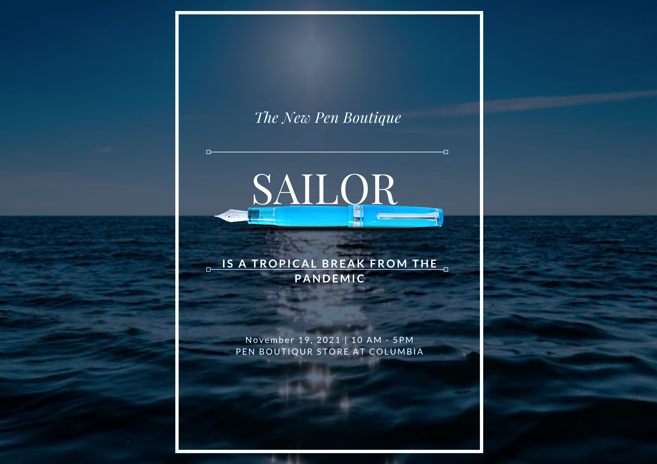 The New Pen Boutique Sailor is a Tropical Break From the Pandemic