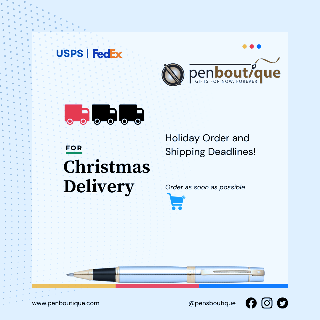 Holiday Order and Shipping Deadlines!