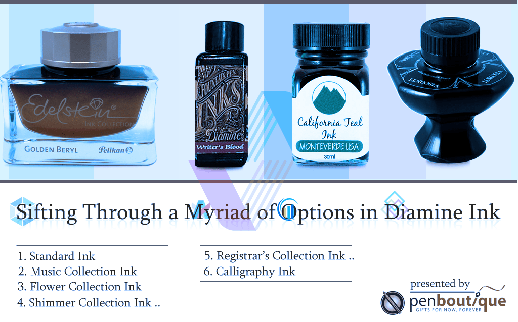 Sifting Through a Myriad of Options in Diamine Ink - Pen Boutique Ltd 