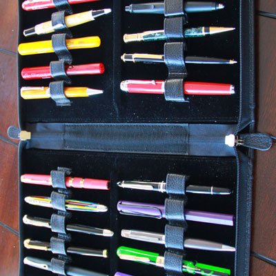 Yak Leather 24 Pen Cases - Pen Boutique Ltd 