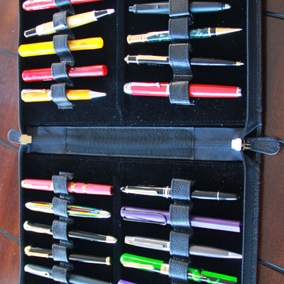 Yak Leather 24 Pen Cases - Pen Boutique Ltd