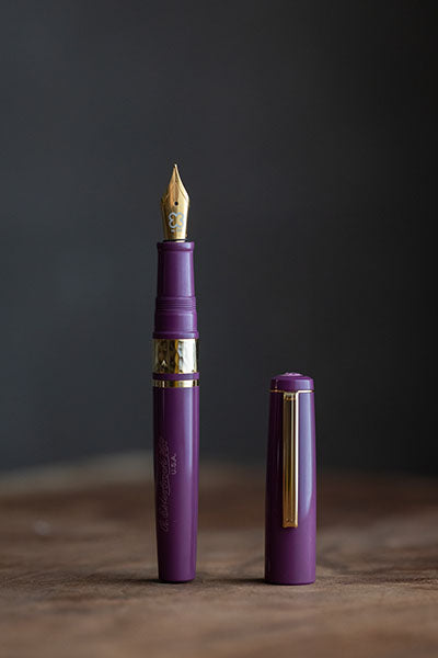 Esterbrook Model J Gold Trim Fountain Pen - Ebonite - Blackberry-Pen Boutique Ltd