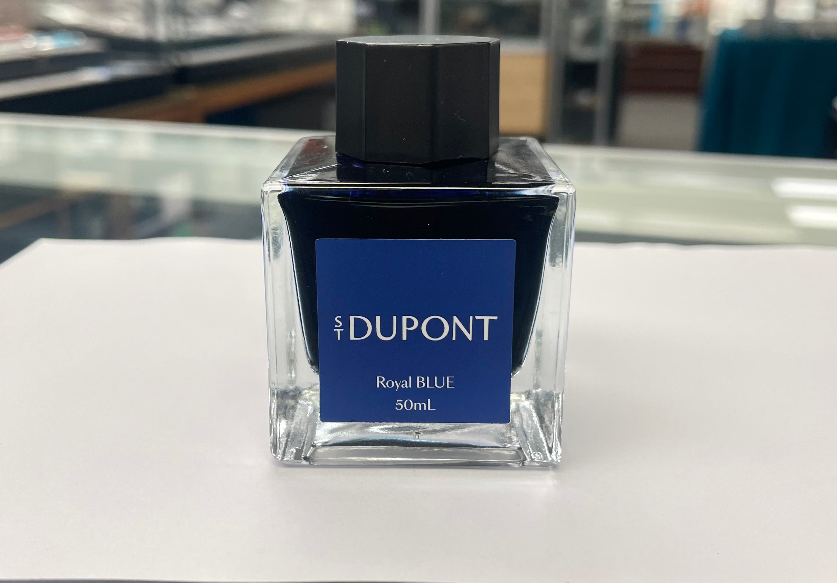 S T Dupont Bottled Ink - Royal Blue 50ml-Pen Boutique Ltd