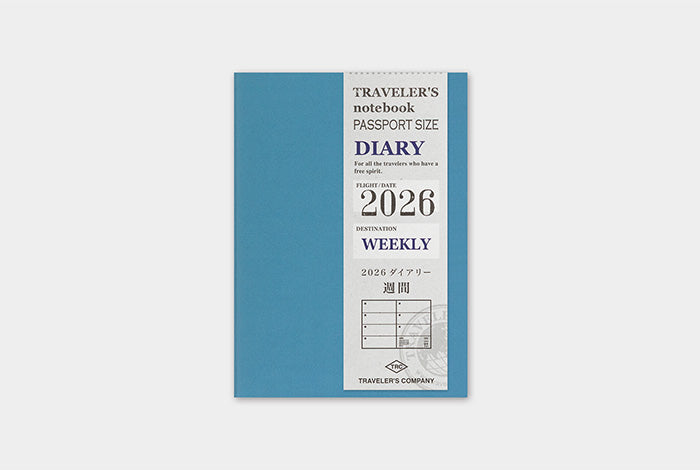 Traveler's Notebook - 2026 Weekly (Passport Size)-Pen Boutique Ltd