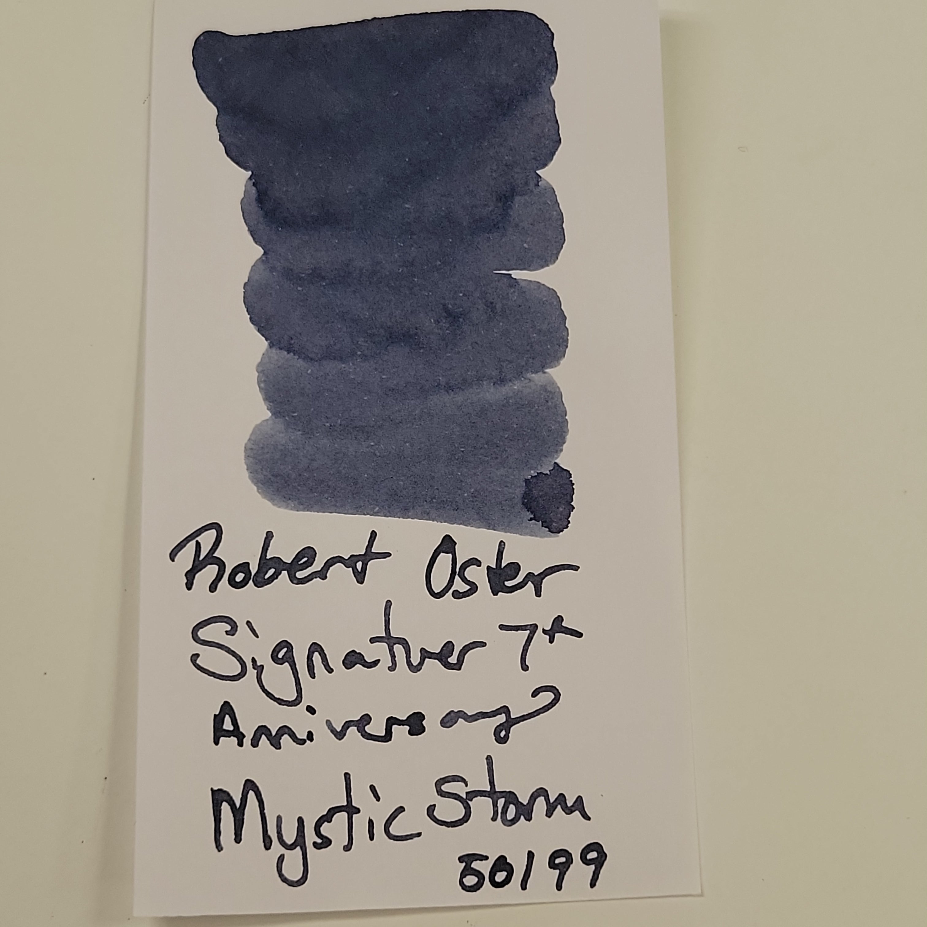 Robert Oster Signature Ink Bottle - 7th Anniversary - Mystic Storm - 50ml-Pen Boutique Ltd