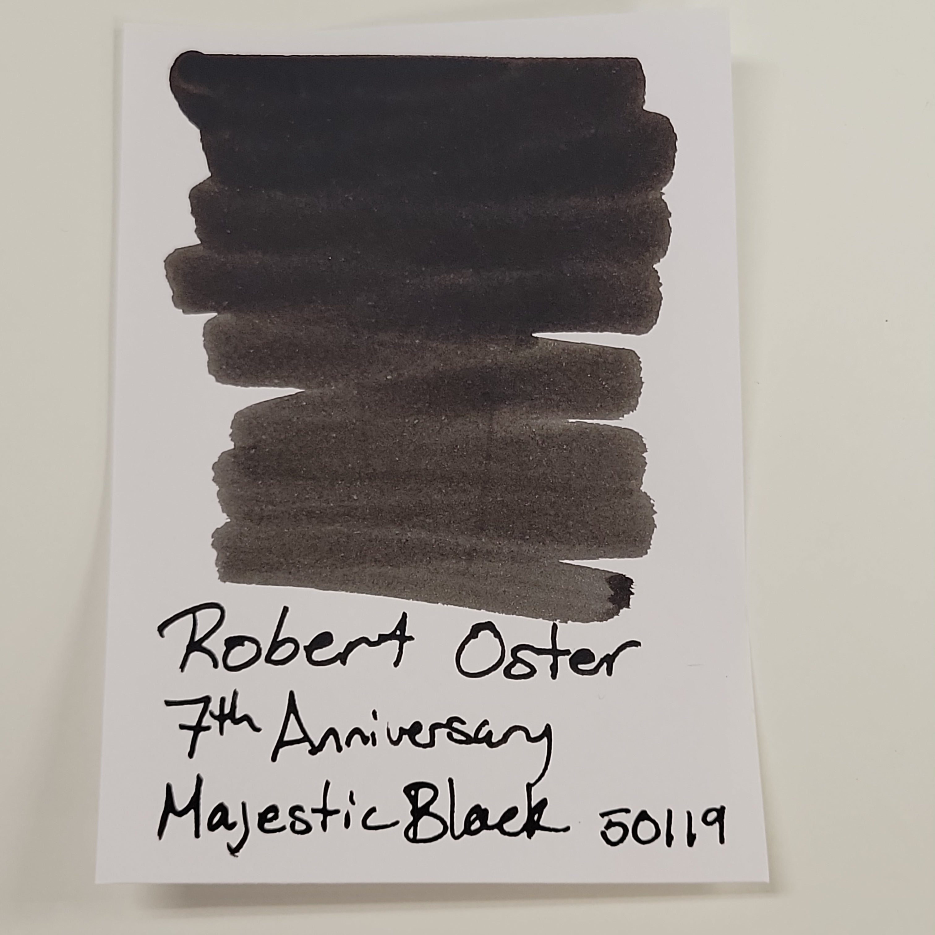 Robert Oster Signature Ink Bottle - 7th Anniversary - Majestic Black - 50ml-Pen Boutique Ltd