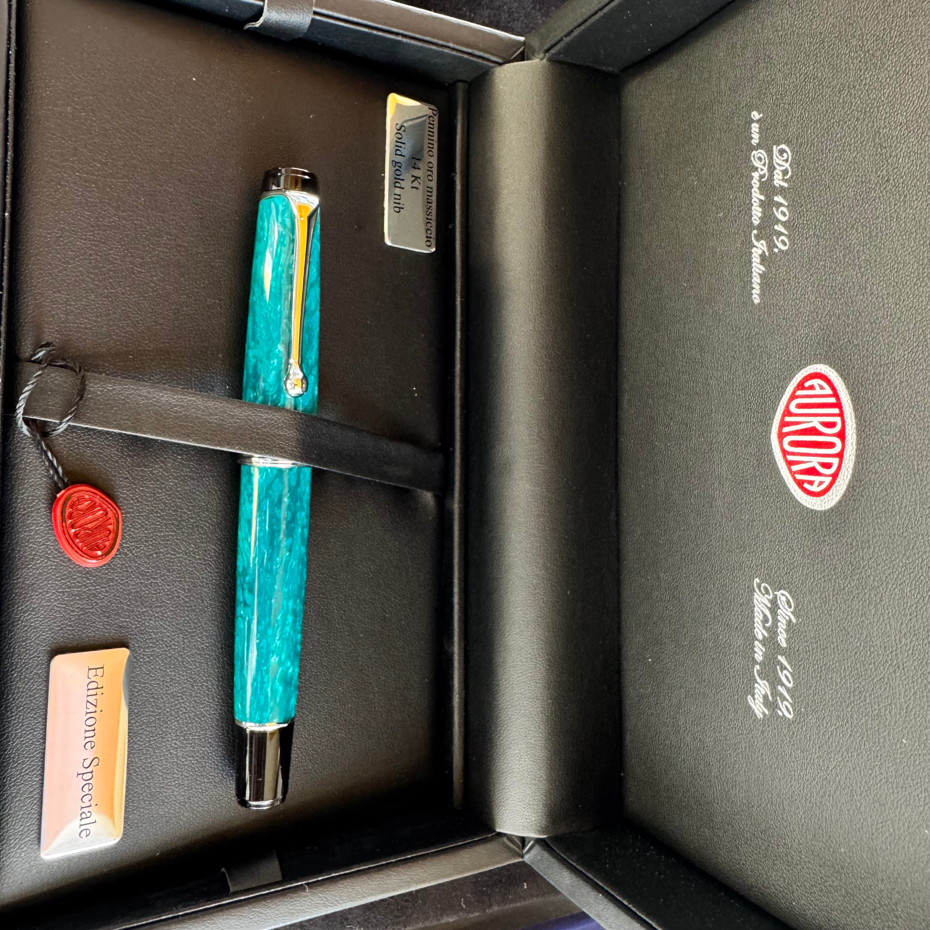 Aurora Optima Fountain Pen - Limited Edition - Sogno del Mare (Pen Boutique Exclusive)-Pen Boutique Ltd