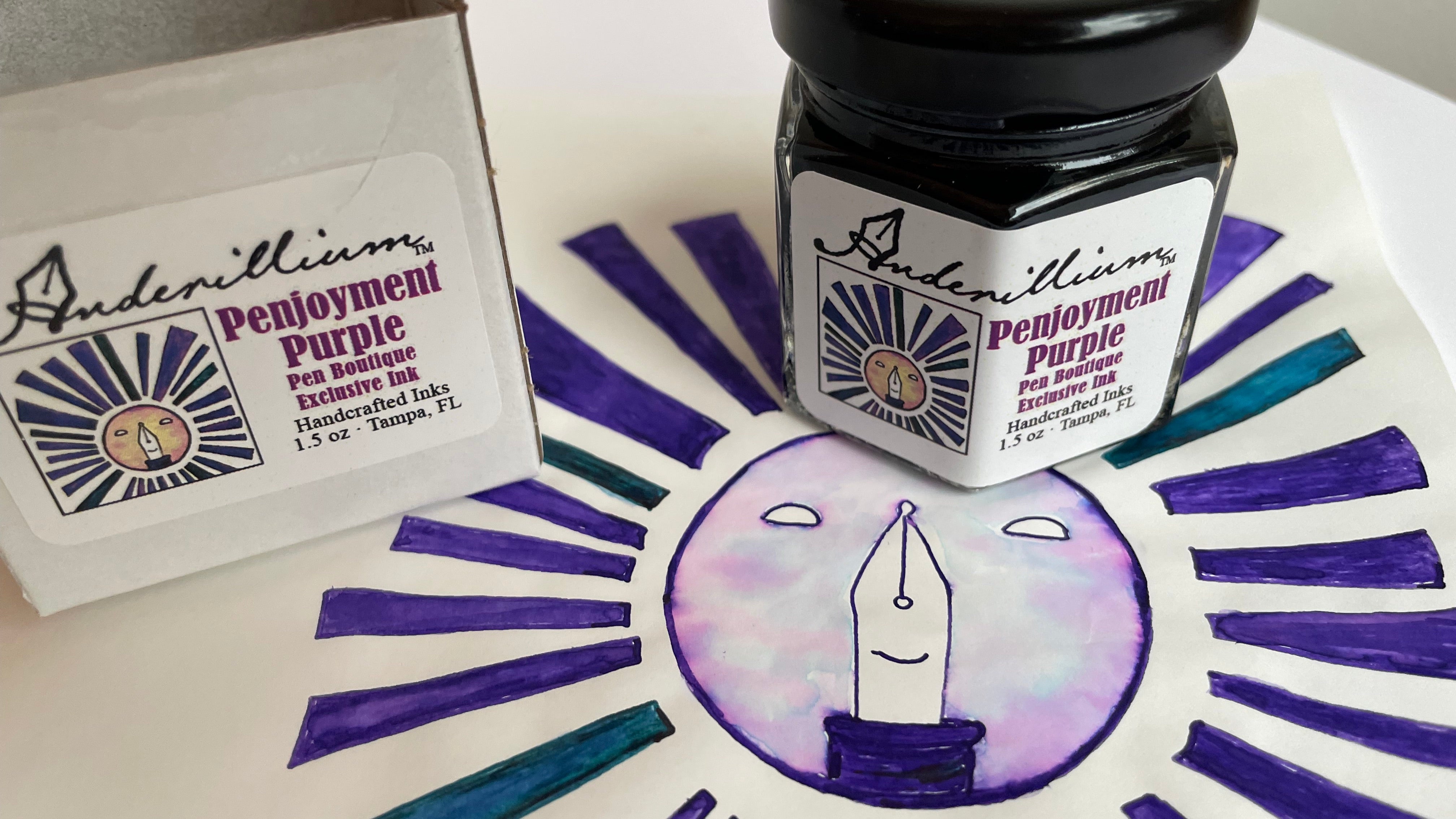 Pen Boutique Exclusive ink 1.5 oz bottle - Penjoyment Purple-Pen Boutique Ltd
