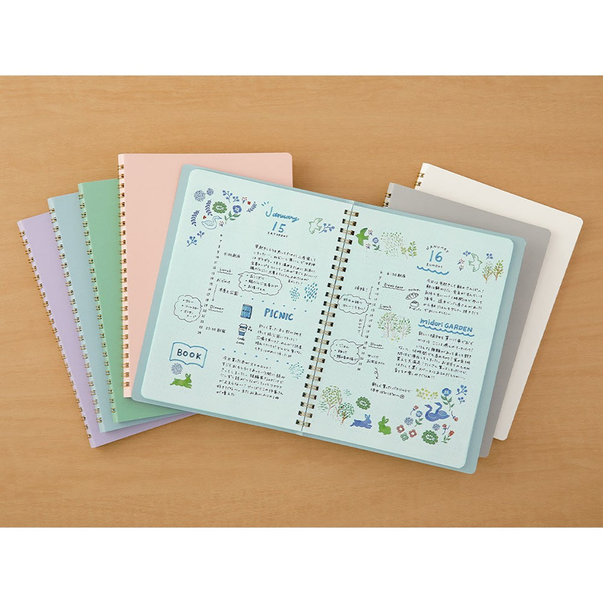 Midori Ring Notebook - Dot Grid - A5
