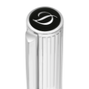 S T Dupont D-Initial Fountain Pen - Duotone - Chrome Trim-Pen Boutique Ltd