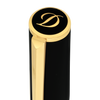 S T Dupont D-Initial Fountain Pen - Black - Gold Trim-Pen Boutique Ltd