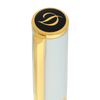 S T Dupont D-Initial Fountain Pen - White - Gold Trim-Pen Boutique Ltd