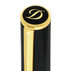 S T Dupont D-Initial Rollerball Pen - Black - Gold Trim-Pen Boutique Ltd
