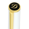 S T Dupont D-Initial Rollerball Pen - White - Gold Trim-Pen Boutique Ltd