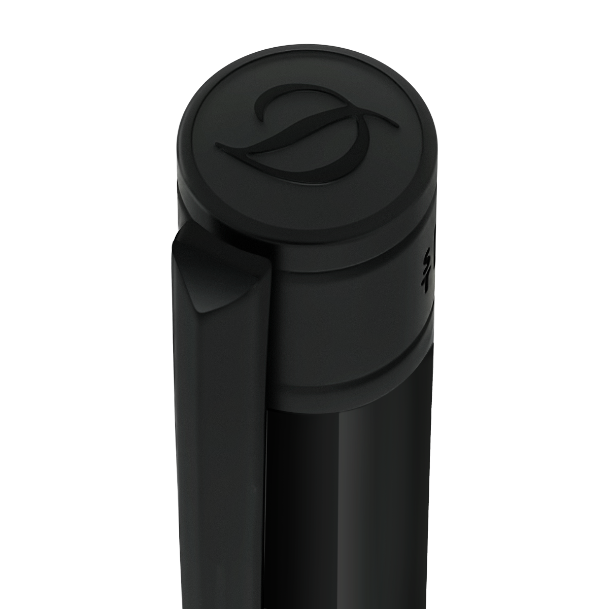 S T Dupont D-Initial Ballpoint Pen - Black - Matte Black Trim-Pen Boutique Ltd