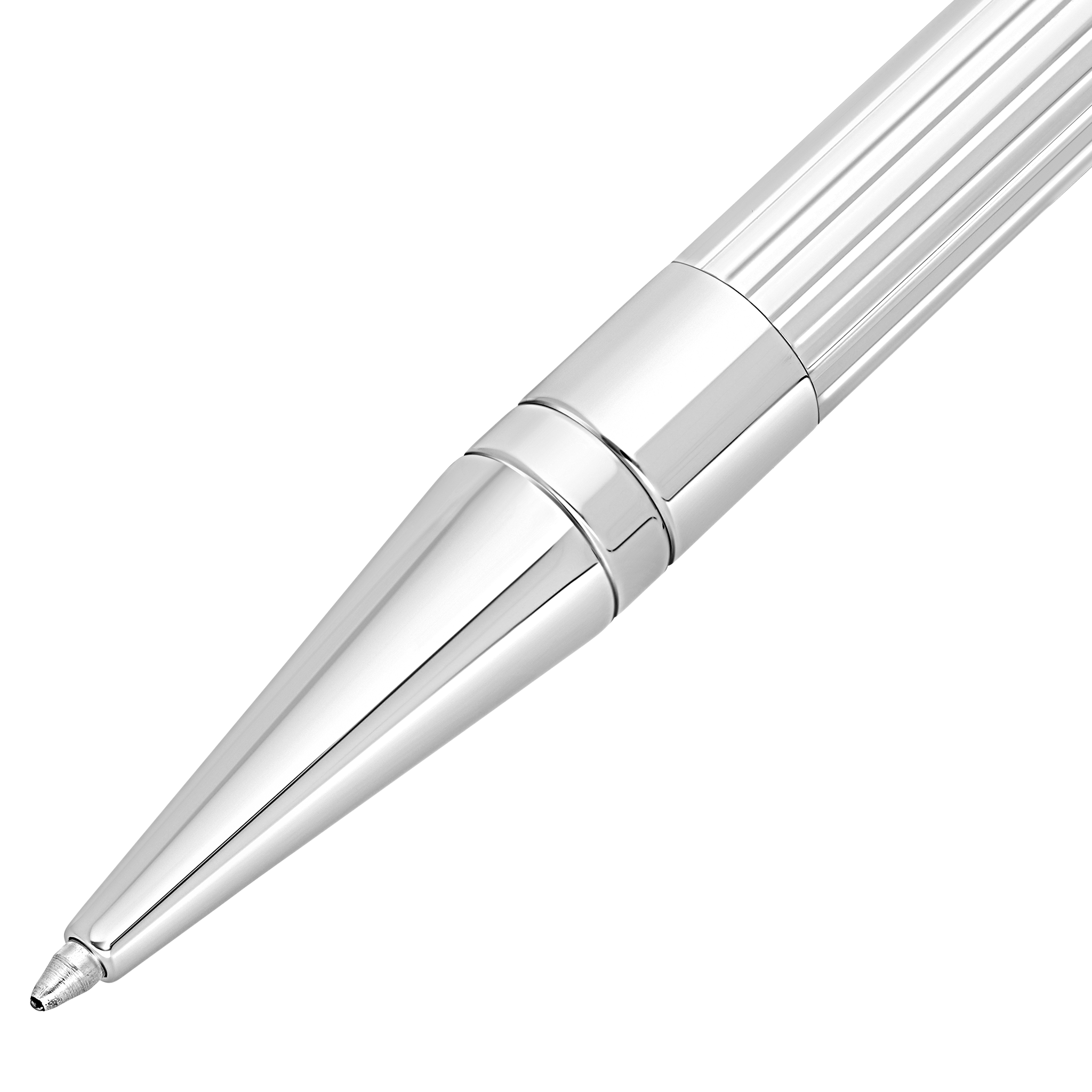 S T Dupont D-Initial Ballpoint Pen - Duo Tone - Chrome Trim-Pen Boutique Ltd