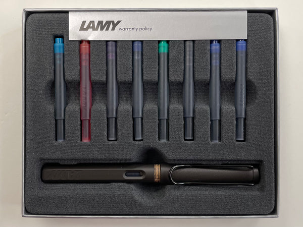 Lamy Safari Cartridge Gift Set - Charcoal-Pen Boutique Ltd