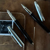 On Sale: Sheaffer 100 Fountain Pen and Rollerball SET - Black Lacquer Chrome Cap-Pen Boutique Ltd