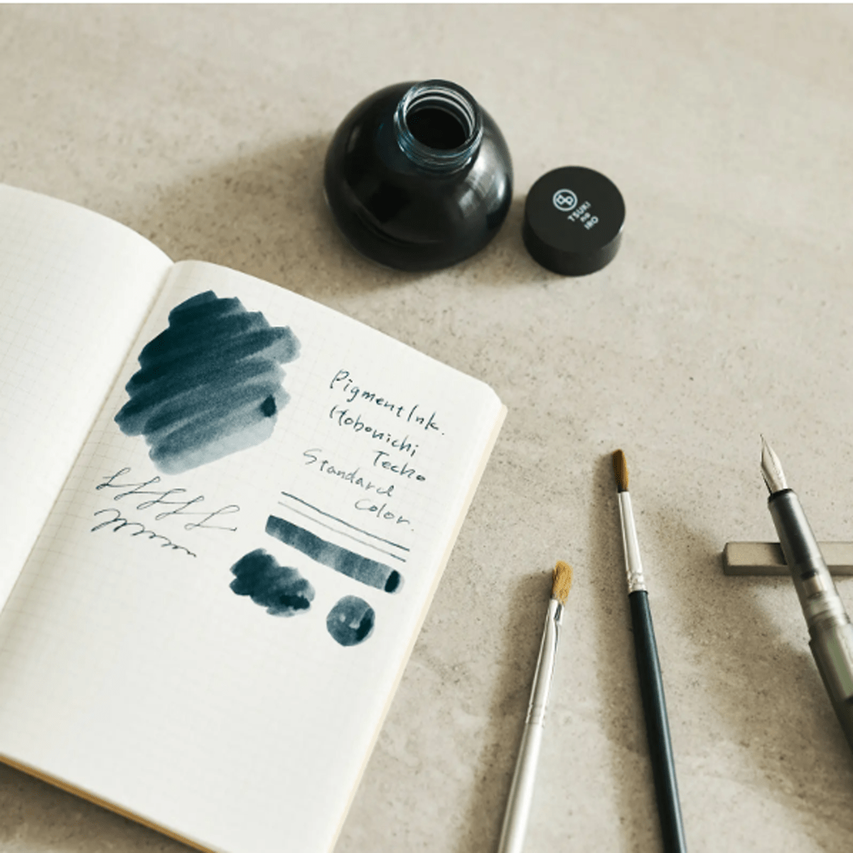 Hobonichi Techo Standard Color Ink Bottle- Kakimori x TSUKI no IRO (Pigmented) - Pen Boutique Ltd
