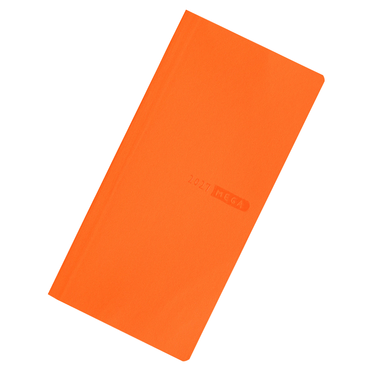 Hobonichi 2027 Light Hardcover English Book - Sneaker: Mandarin Orange - Tall & Slim (Weeks - January Start)-Pen Boutique Ltd