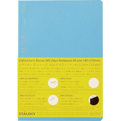 Stalogy Editor Series 365 days Notebook - A5 - Dot Grid-Pen Boutique Ltd