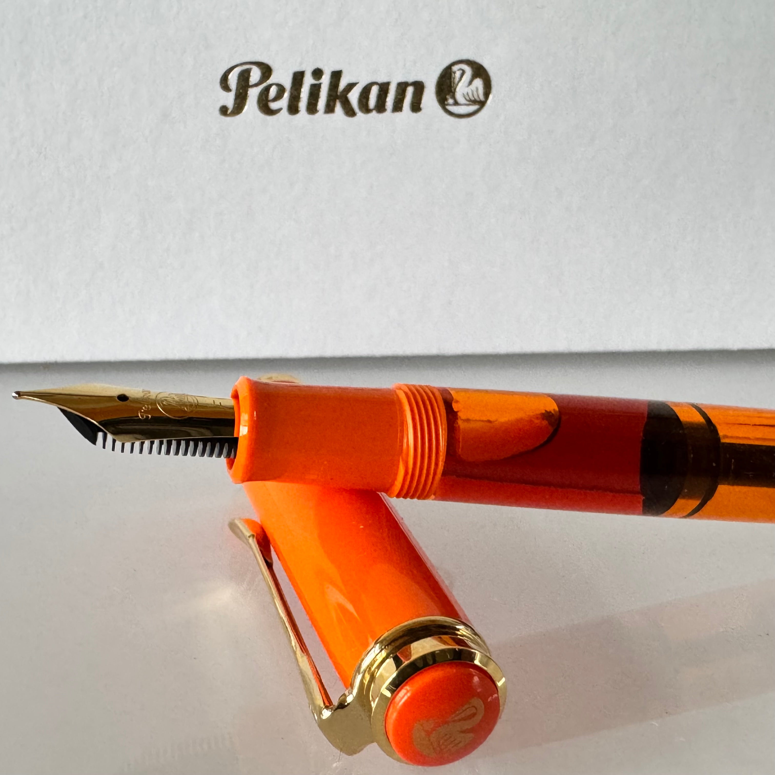 On Sale: Pelikan Classic M200 Fountain Pen - Orange Delight (Special Edition):-Pen Boutique Ltd