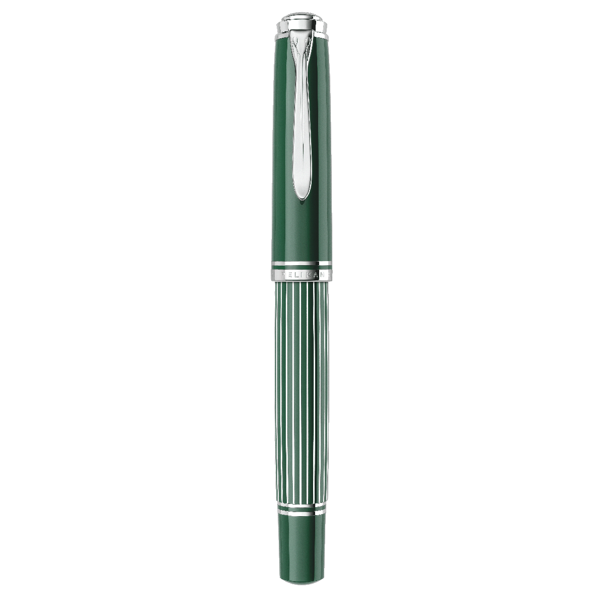 Pelikan Souveran Fountain Pen - M815 Metal Striped Green (Special Edition)