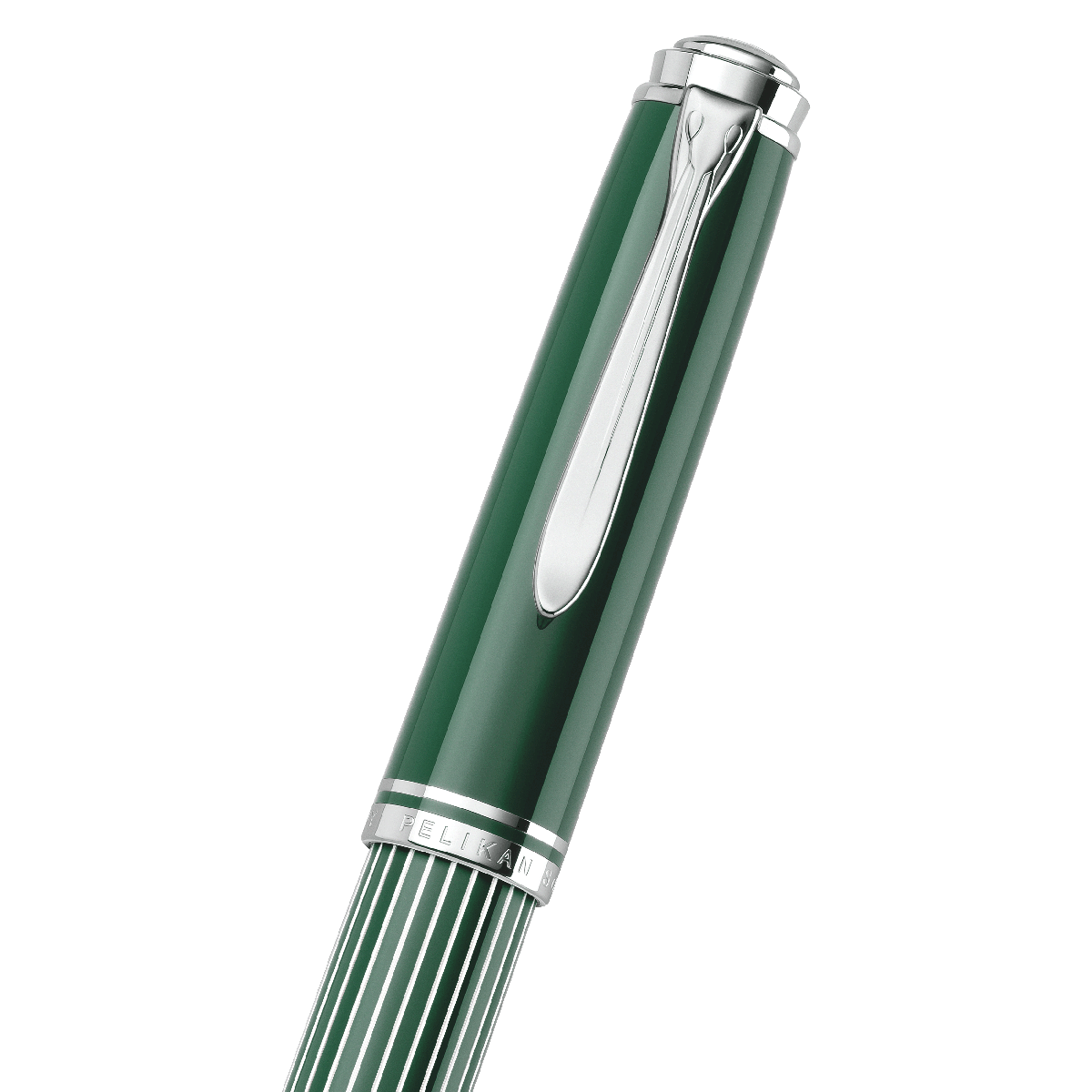 Pelikan Souveran Fountain Pen - M815 Metal Striped Green (Special Edition)