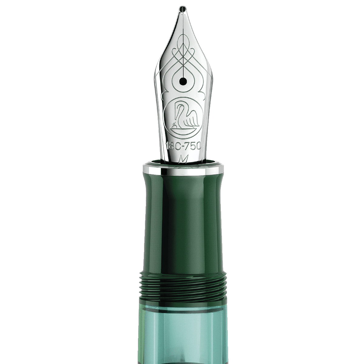 Pelikan Souveran Fountain Pen - M815 Metal Striped Green (Special Edition)