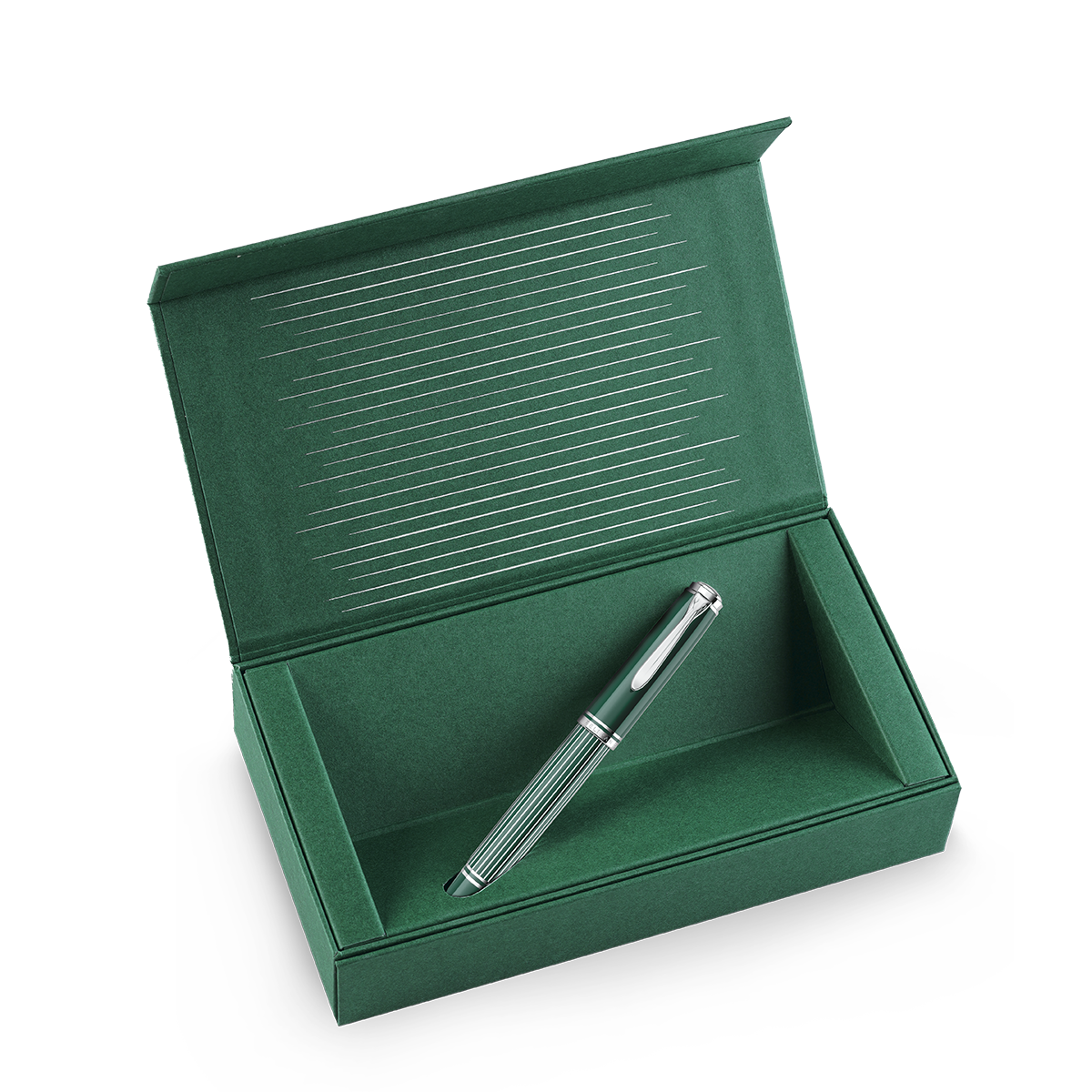 Pelikan Souveran Fountain Pen - M815 Metal Striped Green (Special Edition)