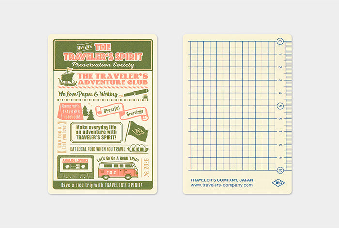 Traveler's Plastic Sheet - 2026 (Passport Size)-Pen Boutique Ltd