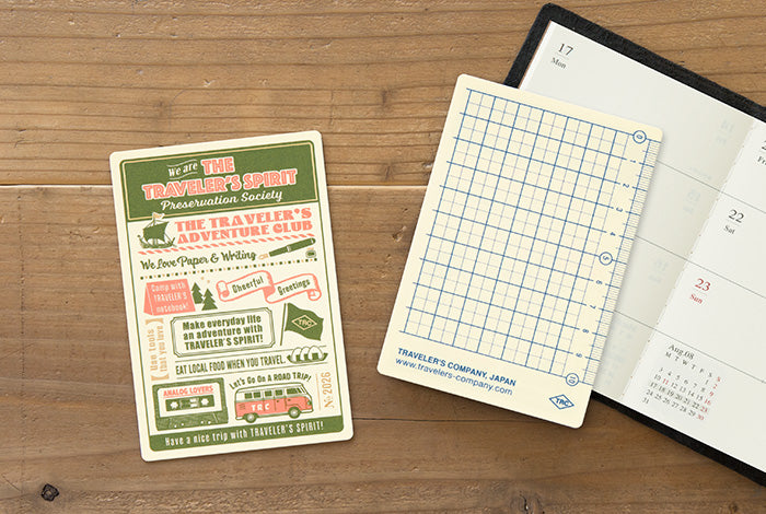 Traveler's Plastic Sheet - 2026 (Passport Size)-Pen Boutique Ltd