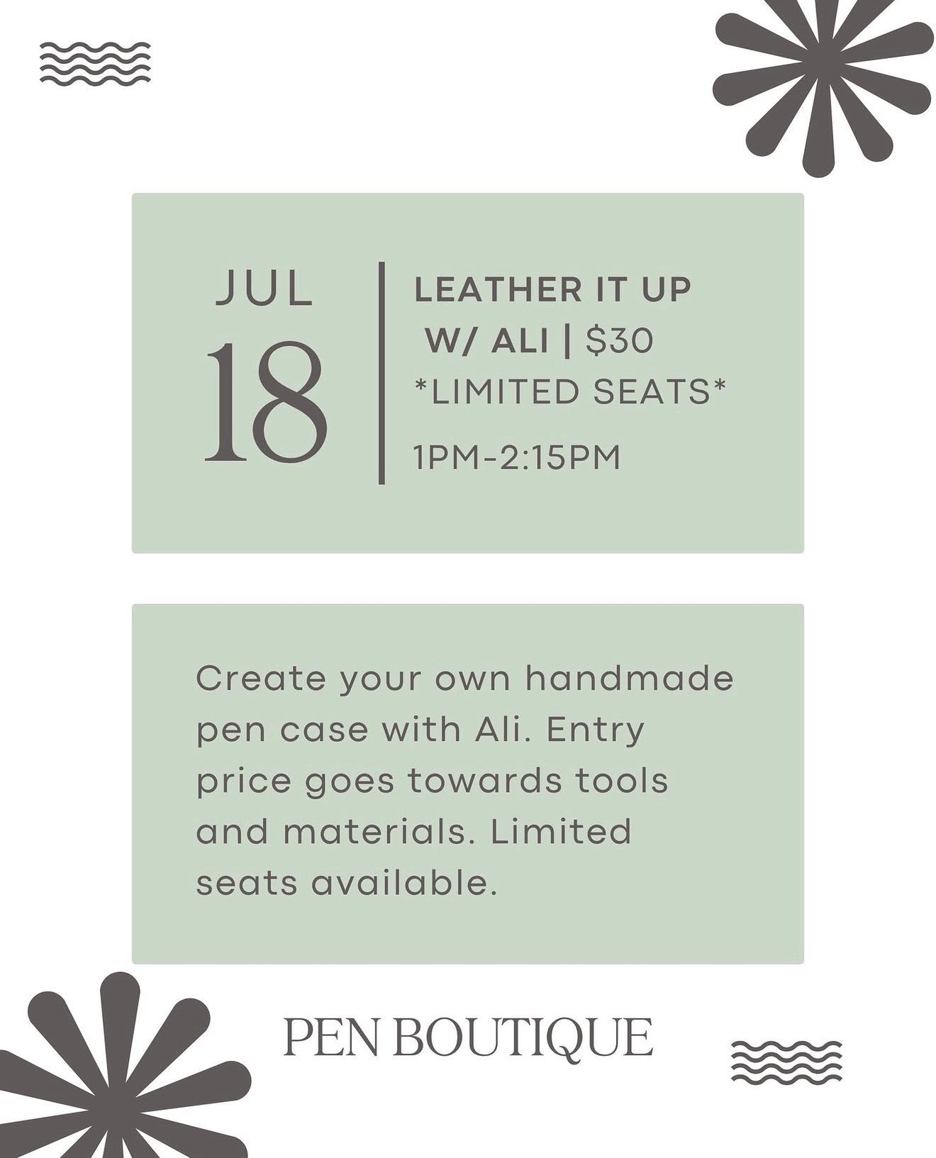 Leather it up with Ali!