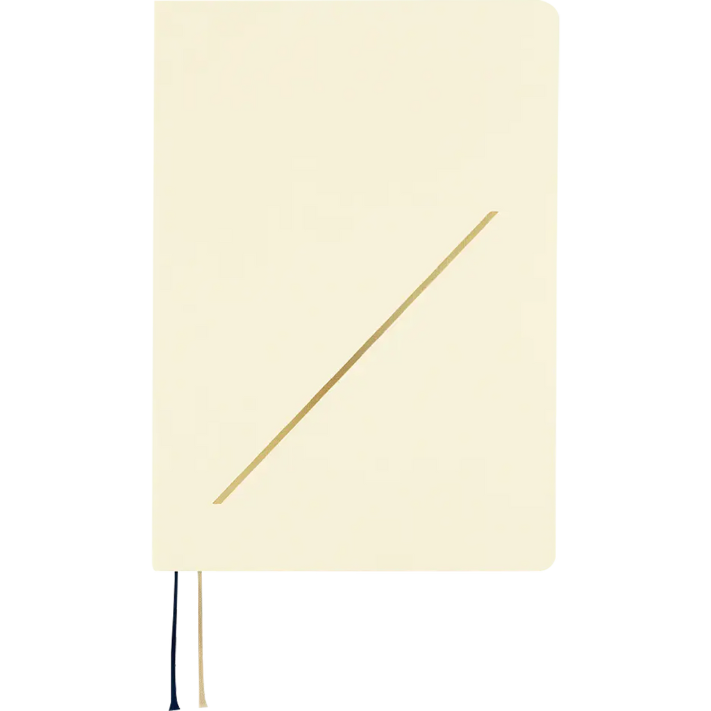 Hobonichi Hard Cover English Book - Slash (Ivory) & HON Stamped - A5 (January Start)-Pen Boutique Ltd