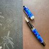 On Sale: Aurora Optima Auroloide Fountain Pen - Blue - Silver Trim-Pen Boutique Ltd