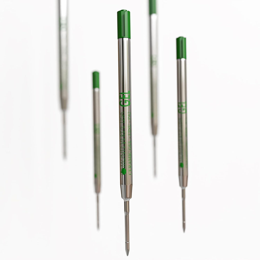 Monteverde Capless Gel Refill (to fit Parker) - Green - 0.7 mm Fine Point (1/pack)-Pen Boutique Ltd