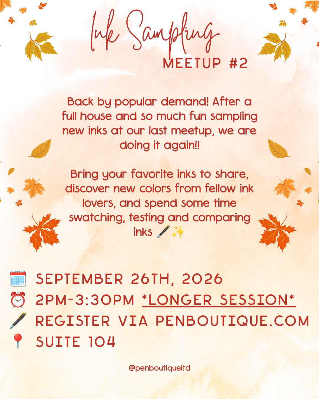 Ink Sampling Meetup #2
