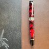 On Sale: Aurora Optima Auroloide Fountain Pen - Burgundy - Silver Trim-Pen Boutique Ltd