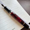 On Sale: Aurora Optima Auroloide Fountain Pen - Burgundy - Silver Trim-Pen Boutique Ltd