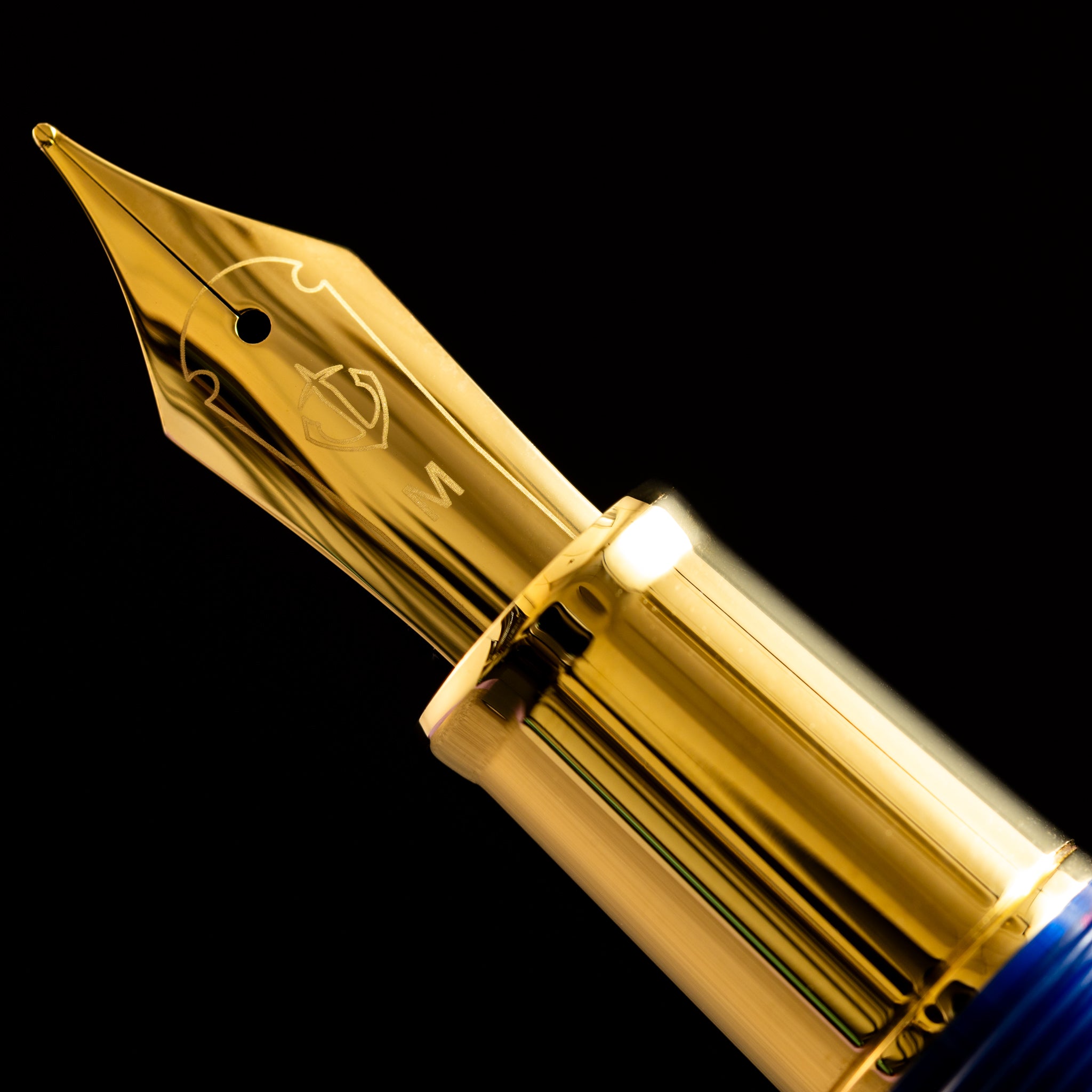 Sailor 1911L Fountain Pen - Muted Blue - Casual L Stable Gold Trim - Pen Boutique Ltd